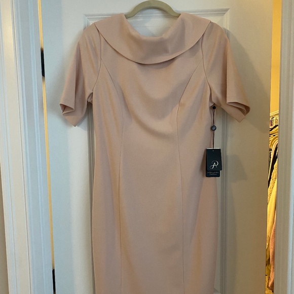 Adrianna Papell Roll Neck Sheath Dress - Picture 1 of 4